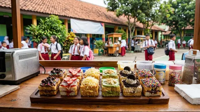 Roti Bakar Mini Aneka Topping