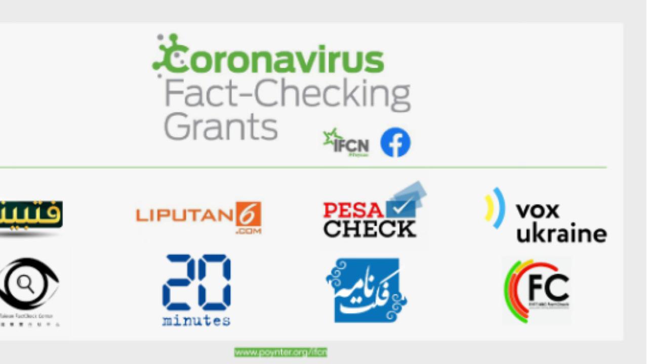 Liputan6.com raih Coronavirus Fact-Checking Grants dari IFCN dan Facebook (Poynter)