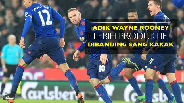 Berita video adik Wayne Rooney, John, yang lebih produktif dibanding sang kakak striker Manchester United pada musim 2016-2017.