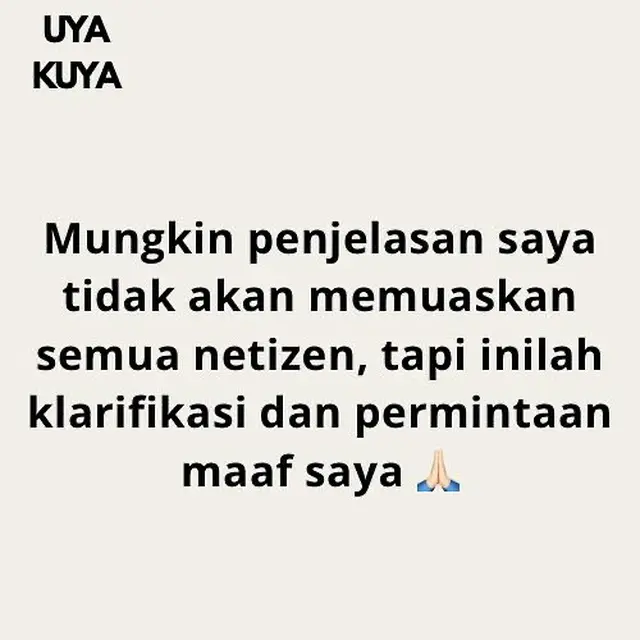 Unggahan Uya Kuya. (Foto: Dok. Instagram @king_uyakuya)