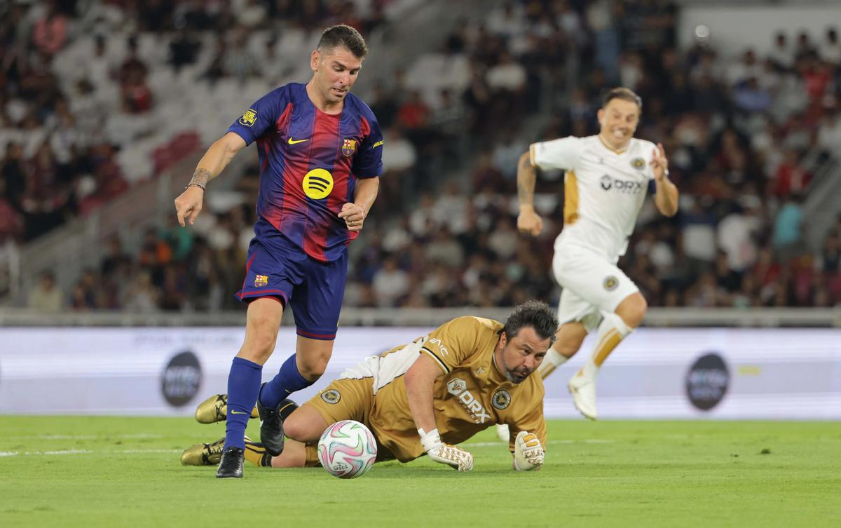 FOTO: Barcelona Legends Tundukkan DRX World Legends di Jakarta