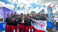 Tim Special Olympics Indonesia sukses meraih juara pertama pada kategori Gothia Special Olympics Trophy (GSOT) di ajang Gothia Cup 2024 di Swedia. (KBRI Stockholm​)
