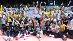 Gresik Phonska Plus Pupuk Indonesia berhasil menjuarai putaran pertama Proliga 2026. (Dok. PBVSI)