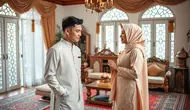 ucapan minta maaf lebaran ke pacar ©Ilustrasi dibuat AI