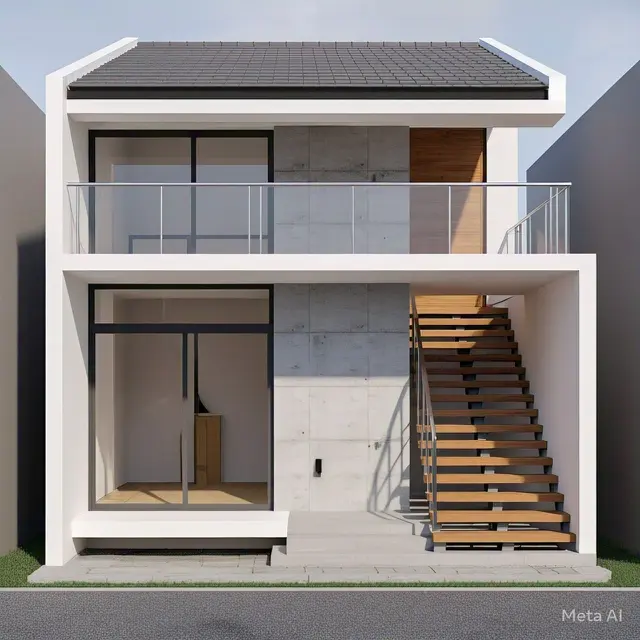 Gambar Rumah Minimalis 2 Lantai Ukuran 4x7