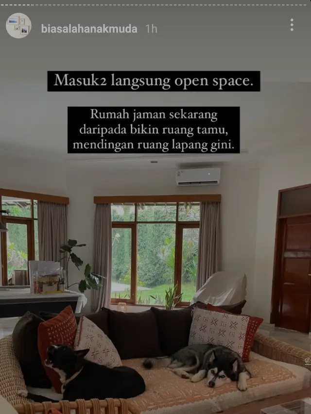 Rumah Sophia Latjuba dan Eva Celia. (Foto: Instagram Stories @biasalahanakmuda)