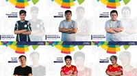 Tim E-Sports Indonesia di nomor League of Legends, sebagian dari 17 figur yang akan mewakili Indonesia di Asian Games 2018.