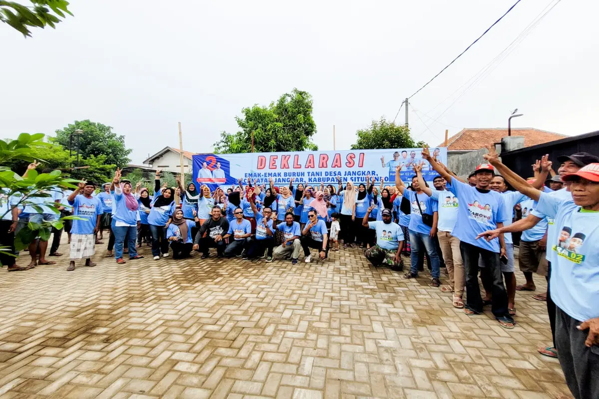 Ratusan buruh tani dan nelayan di Situbondo deklarasikan dukung Parbowo-Gibran dalam Pilpres 2024 (Istimewa)