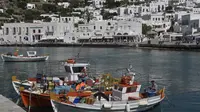 Mykonos, Yunani (LOUISA GOULIAMAKI / AFP)