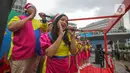 Grup vokal bernyanyi dalam acara Christmas Carol di Kawasan Bundaran HI, Jakarta, Kamis (22/12/2022). Pemerintah provinsi (Pemprov) DKI Jakarta kembali mengadakan Christmas Carol untuk merayakan Natal di Ibu Kota. Pagelaran ini diadakan mulai Rabu (21/12) hingga Jumat (23/12) dari pukul 15.30-17.30 WIB yang diselenggarakan di tiga titik, seperti Terowongan Kendal, kawasan Bundaran HI, dan Kota Tua. (Liputan6.com/Faizal Fanani)