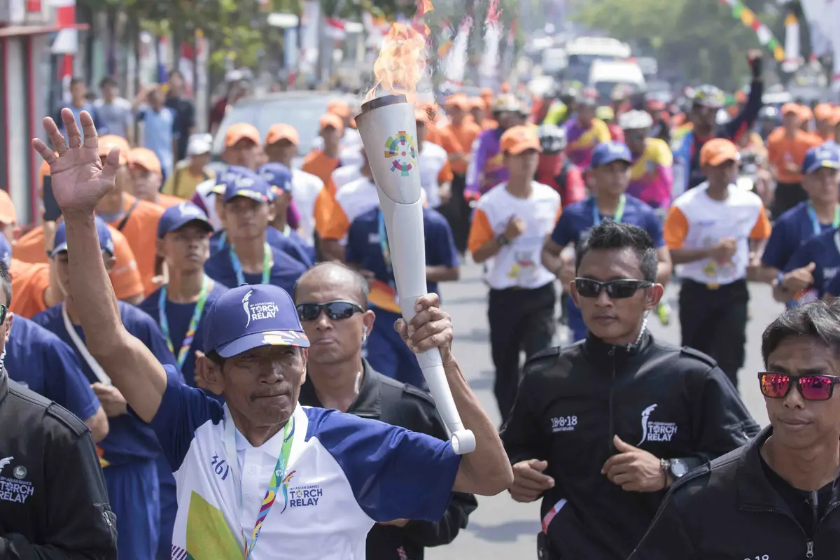 Sutiyono, Pawai Obor Asian Games 2018