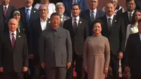 Presiden Prabowo Subianto foto bersama para pemimpin negara, mulai dari Presiden China Xi Jinping selaku tuan rumah, Presiden Rusia Vladimir Putin, Presiden Korea Utara Kim Jong-un, hingga Perdana Menteri (PM) Malaysia Anwar Ibrahim. (Dok. Istimewa)