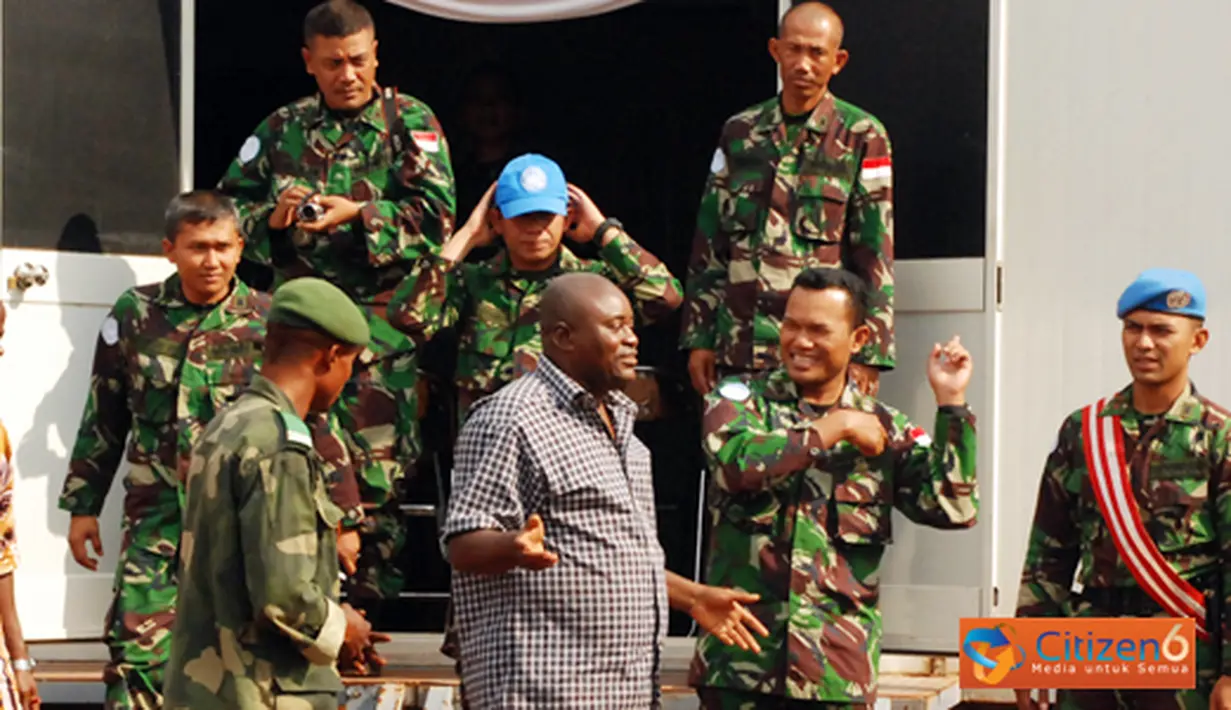 Citizen6, Kongo: Kedatangan Komandan Brigade FARDC beserta Staf disambut secara langsung oleh Komandan Satgas Letnan Kolonel Czi Sapto Widhi Nugroho beserta Staf terkait. (Pengirim: Badarudin Bakri)