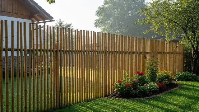 Desain Pagar Bambu Rendah untuk Pekarangan Rumah di Desa