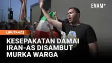 Sejumlah demonstran di Los Angeles, Amerika Serikat, menggelar aksi protes pada Minggu (15/6) menyusul pengumuman kesepakatan antara Amerika Serikat dan Iran untuk mengakhiri perang yang telah berlangsung lebih dari tiga bulan. Massa menyampaikan pen...