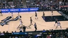 Berita video game recap NBA 2017-2018 antara New Orleans Pelicans melawan San Antonio Spurs dengan skor 121-116.