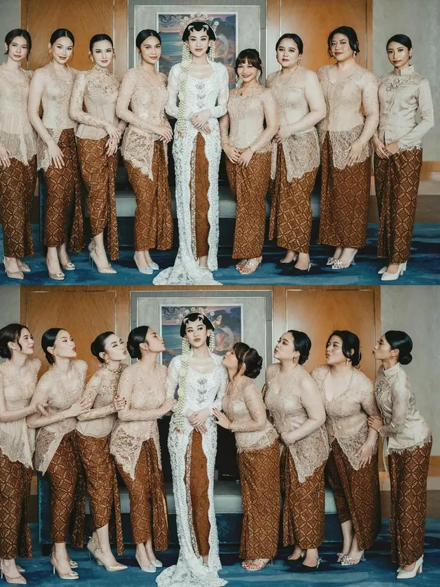 6 Adu Gaya Azizah Salsha dan Mahalini Kenakan Kebaya, Duo Istri Muda Jadi Bridesmaid Aaliyah Massaid