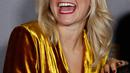 Bintang Lyon, Ada Hegerberg menghadiri malam penganugerahan Ballon d'Or 2018 di Paris, Senin (3/12). Pada edisi tahun ini majalah France Football memperkenalkan penghargaan baru, yakni trofi pemain terbaik Ballon d'Or untuk perempuan. (AP/Christophe Ena)