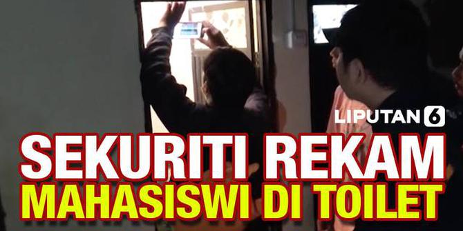 VIDEO: Sekuriti Kampus di Makassar Rekam 2 Mahasiswi di Toilet