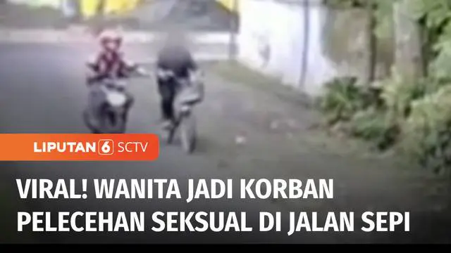 Seorang wanita menjadi korban pelecehan seksual, saat mengendarai sepeda di sebuah jalan yang sepi di Klaten, Jawa tengah. Pelaku yang aksinya terekam kamera CCTV, kini tengah dalam pengejaran polisi.