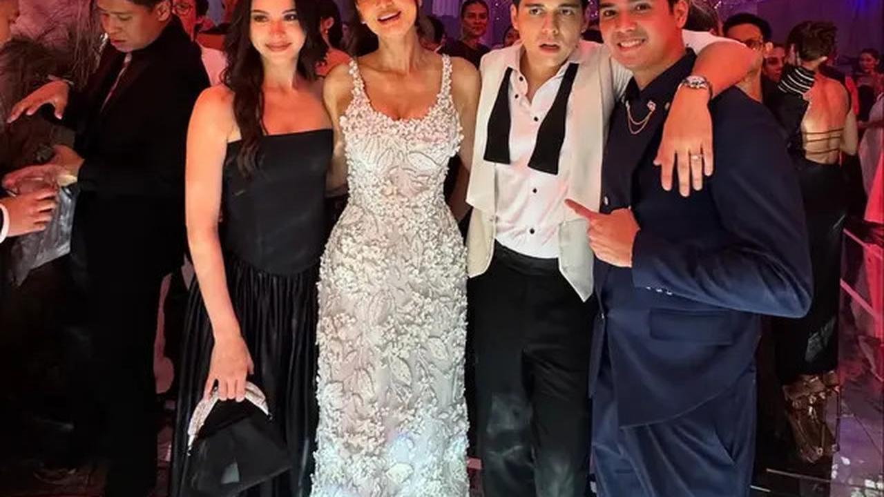 Foto Alyssa Daguise dan Al Ghazali di Resepsi Luna Maya, Bantah Kabar Hamil