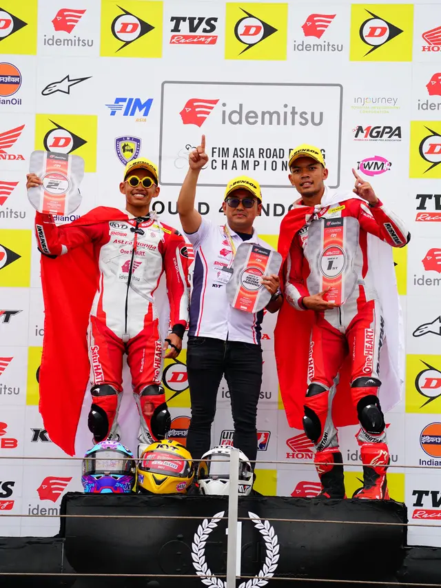 Pembalap Astra Honda Racing Team Borong Podium di ARRC 2024