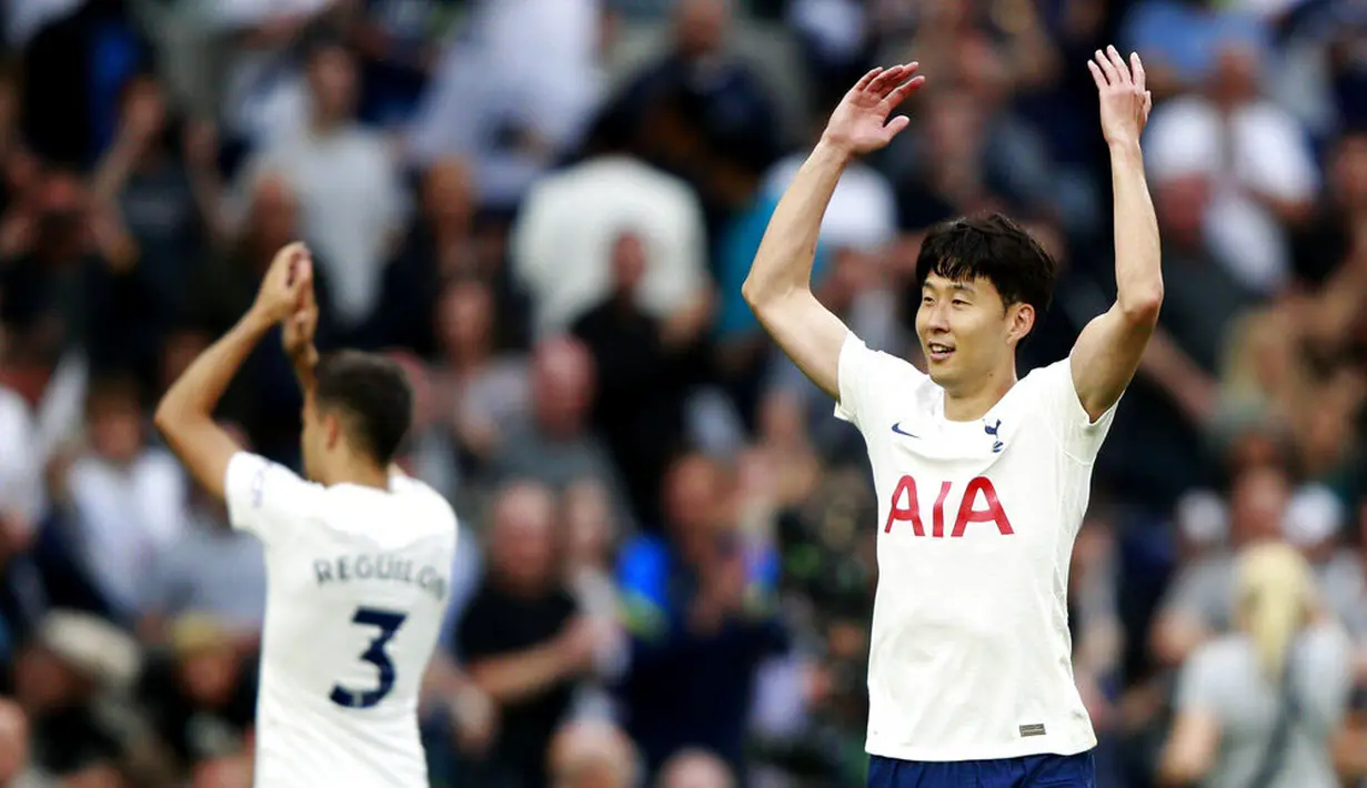 Tottenham Hotspur mengawali perjalanannya di Liga Inggris 2021/2022 dengan hasil apik. Menjamu Manchester City di kandang sendiri, The Lilywhites sukses meraih kemenangan tipis 1-0. (Foto: AP/Ian Walton)