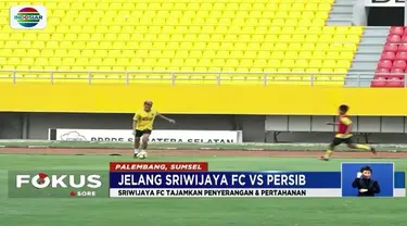 Lawan Persib di Laga 1 pada Minggu (1/4) malam, Sriwijaya FC tajamkan penyerangan dan pertahanan.