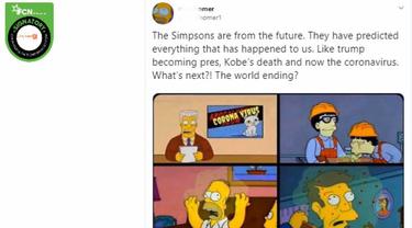 [Cek Fakta] Benarkah Serial Kartun The Simpsons Ramalkan Terjadinya Virus Corona? (Twitter)