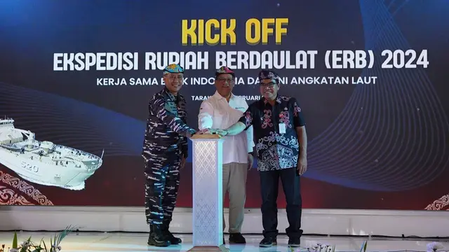 BI bersama Tentara Nasional Indonesia Angkatan Laut (TNI AL) kembali menyelenggarakan “Ekspedisi Rupiah Berdaulat (ERB) 2024". (Dok Bank Indonesia)