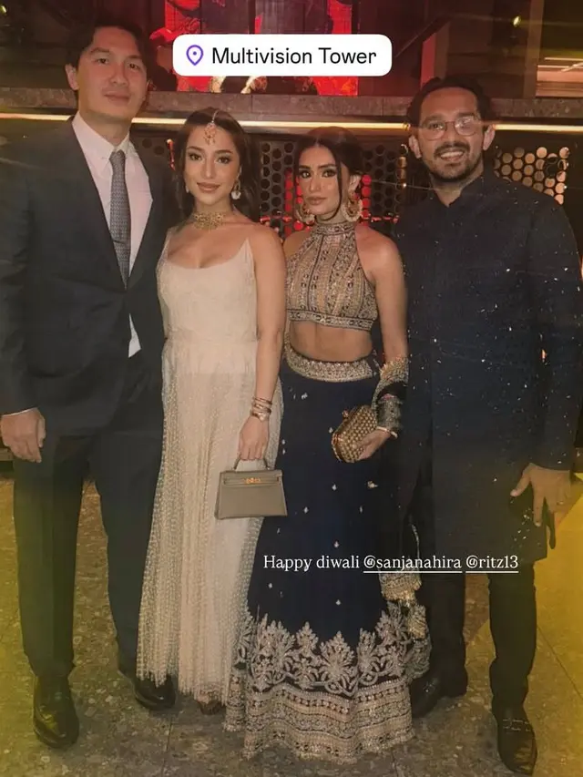 Nikita Willy Tampil Bak Artis Bollywood Saat Hadiri Diwali Night, Pesonanya Makin Glowing dengan Sentuhan Bronze Glam Makeup