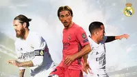 Real Madrid - Sergio Ramos, Luka Modric, Lucas Vazquez (Bola.com/Adreanus Titus)