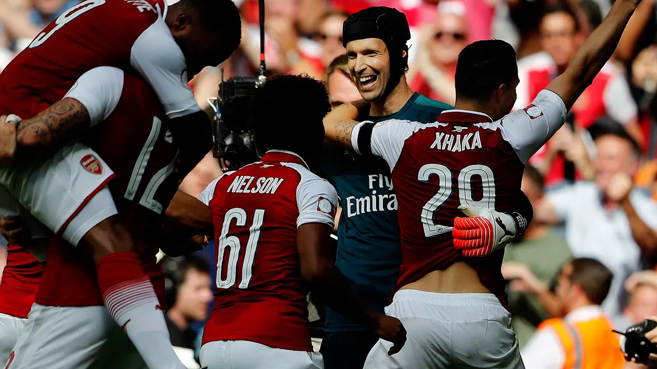 Kalahkan Chelsea, Arsenal Rayakan Kemenganan di Community Shield