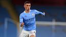 5. Phil Foden (Manchester City) - Kemampuan gelandang berusia 20 tahun ini tidak diragukan lagi di Manchester City. Phil Foden mampu menunjukan kualitasnya di bersama skuat Manchester City. (AFP/Mike Egerton)