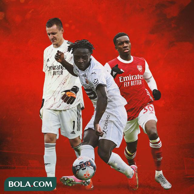 Ilustrasi - Bernd Leno, Eduardo Camavinga, Eddie Nketiah