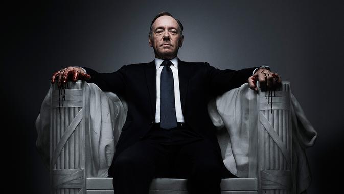 Kevin Spacey dalam serial House of Cards di Netflix. (Netflix)