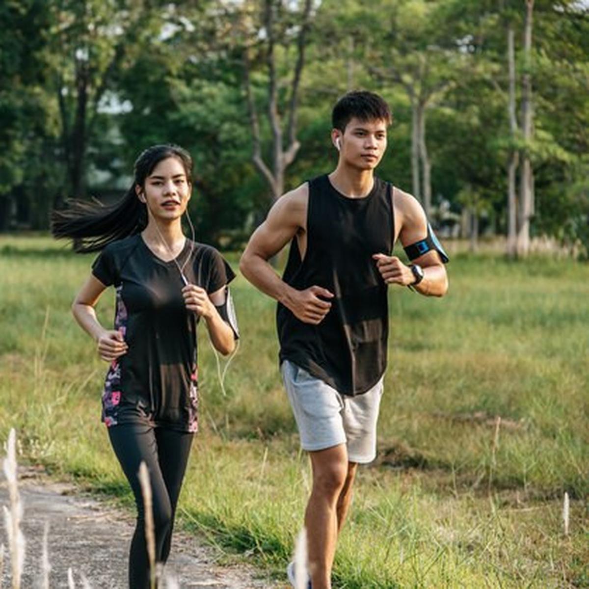 Ilustrasi olahraga lari, jogging