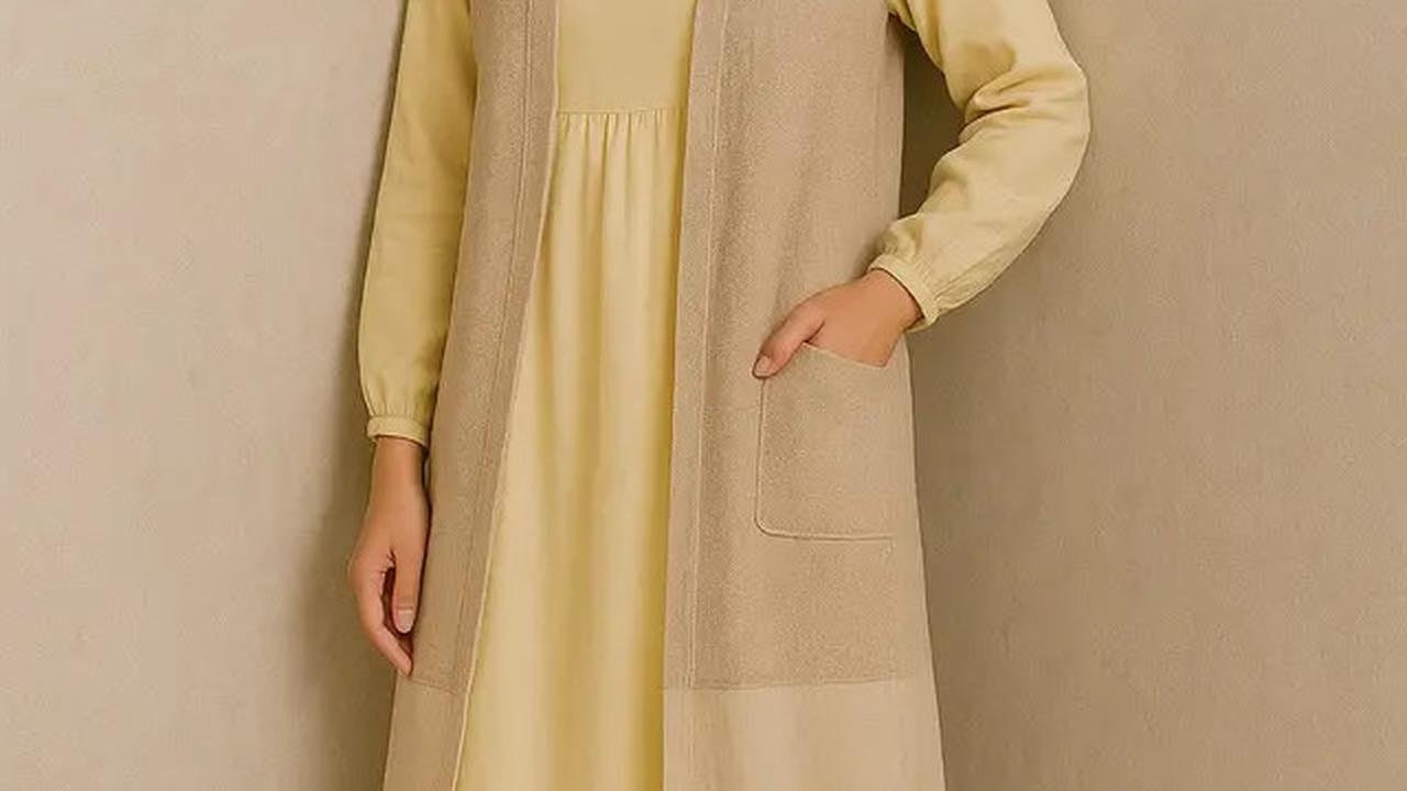 5 Model Gamis Rompi Panjang Terbaru 2025, Tampil Trendi di Berbagai Acara