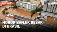 Kota Porto Alegre di selatan Brasil menghadapi bencana banjir besar yang mengakibatkan setidaknya 90 orang tewas dan lebih dari 130 orang hilang. Drone menangkap gambar kawasan pusat kota dekat sungai Guaiba yang terendam.