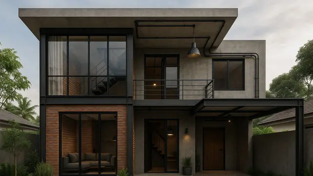 Model Rumah Minimalis Modern 2 Lantai yang Tren di Tahun 2025/Ilustrasi AI