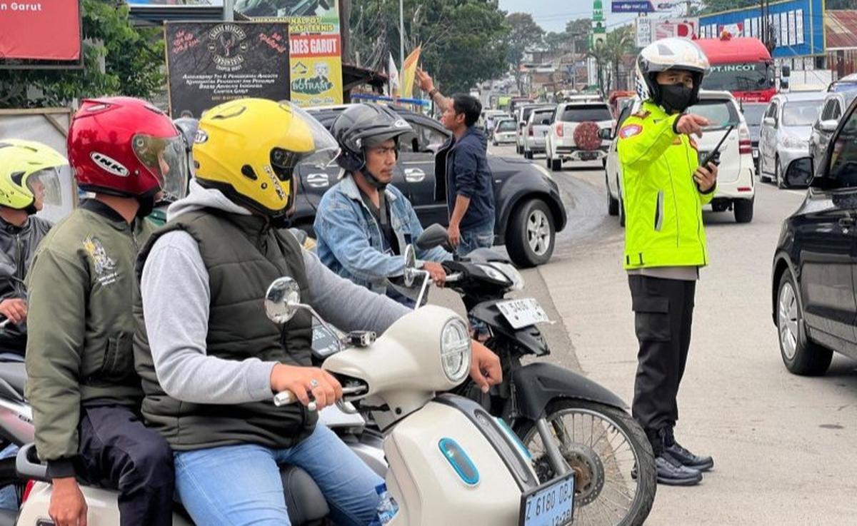 Polres Garut Siap Atasi Kemacetan Arus Balik Imlek 2025