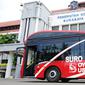 Pemkot Surabaya baru saja mendatangkan delapan armada bus canggih yang bernama Suroboyo Bus (Dian Kurniawan/Liputan6.com)
