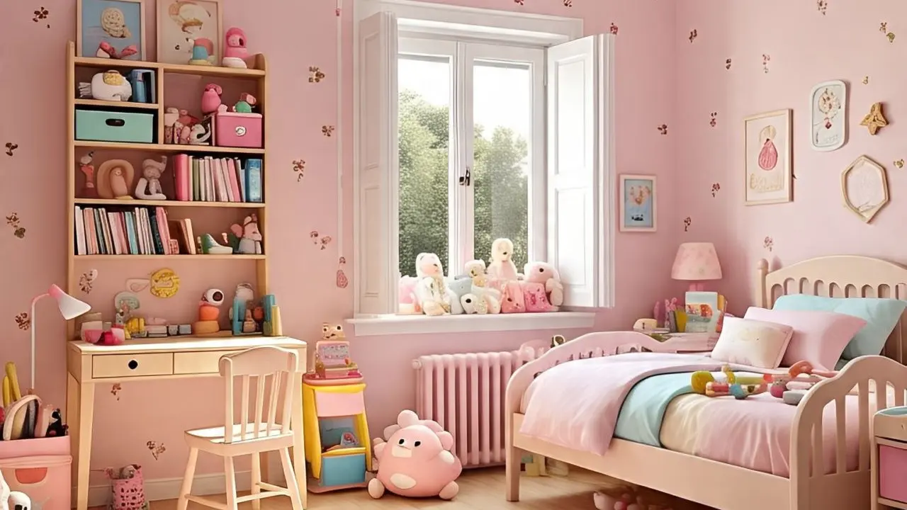 Tosca dan Pink untuk Kamar Anak Perempuan yang Ceria