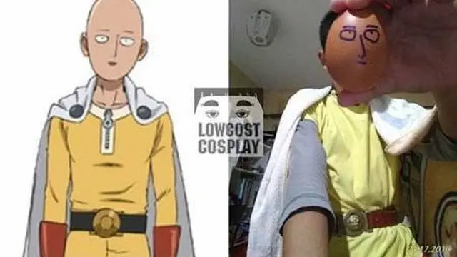 6 Cosplay Low Budget Jadi Saitama One Punch Man Ini Bikin Ngakak