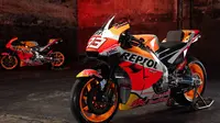 Motor Marc Marquez di tim Repsol Honda untuk MotoGP 2021. (Twitter/Repsol Honda)