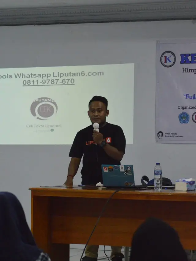 Tim Cek Fakta Liputan6.com saat menyambangi Kampus Unisan Gorontalo (Arfandi Ibrahim/Liputan6.com)