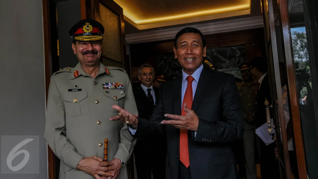20160920 Wiranto Sambut Hangat Kedatangan Panglima Angkatan Bersenjata Pakistan