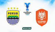 Persib Vs Racthaburi FC, AFC Champions League 2. (Bola.com/Wiwig Prayugi)