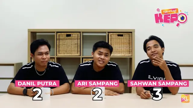 Danil, Ari dan Sahwan main games bareng KapanLagi (Credit: Youtube KapanLagi)