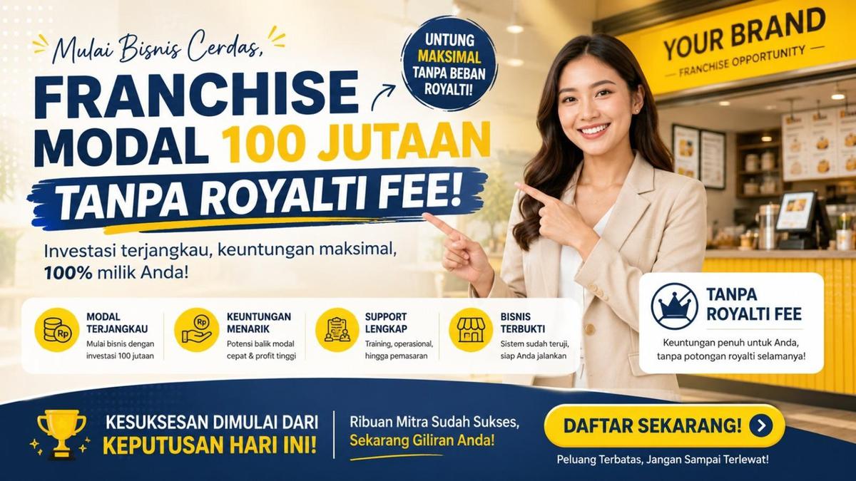 Bisnis Franchise F&amp;B 100 Juta Tanpa Royalti